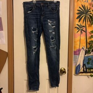 AE Womens Skinny Ripped Jeans | Next Level Stretch - Size 10